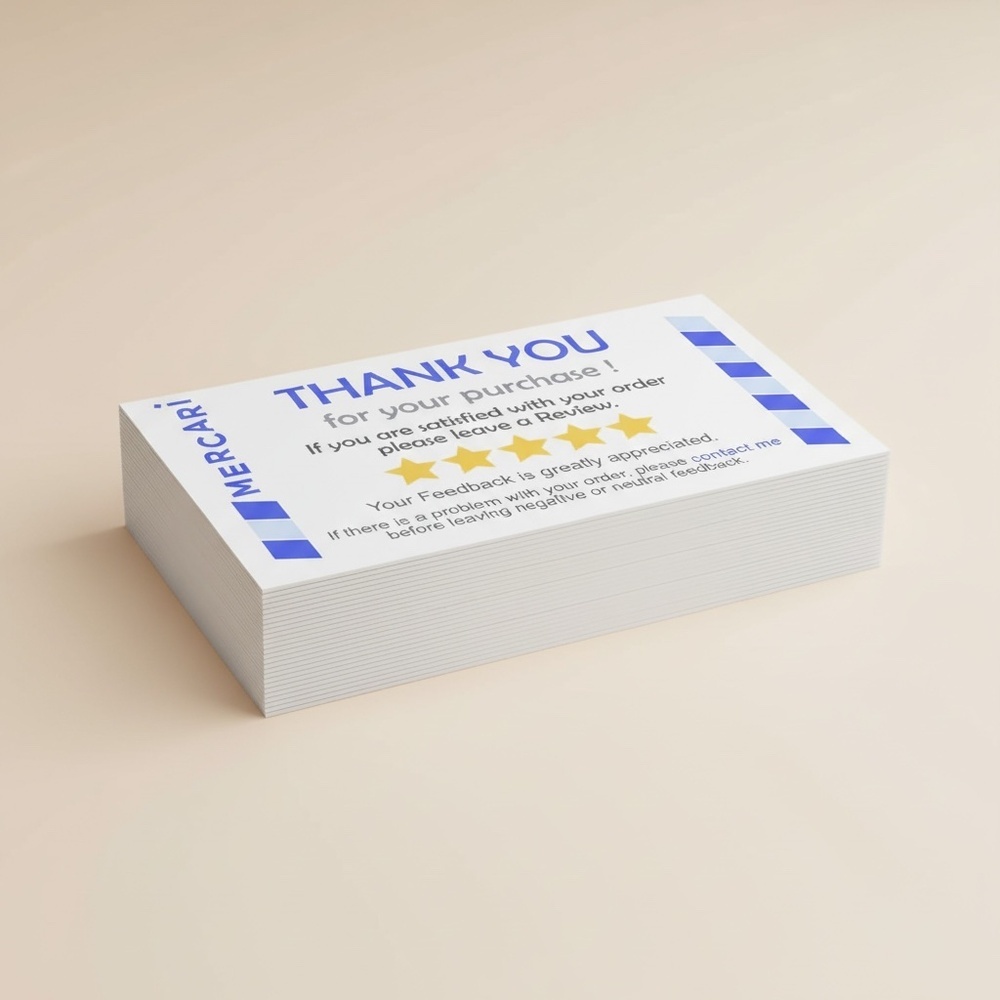 Thank You Cards | Small Business Packaging | Matte Finish (50 pcs) - Picture 3 of 3